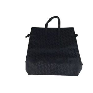 Lancel Women Black Inner Zip Pocket Adjustable Double Handles Tote Bag